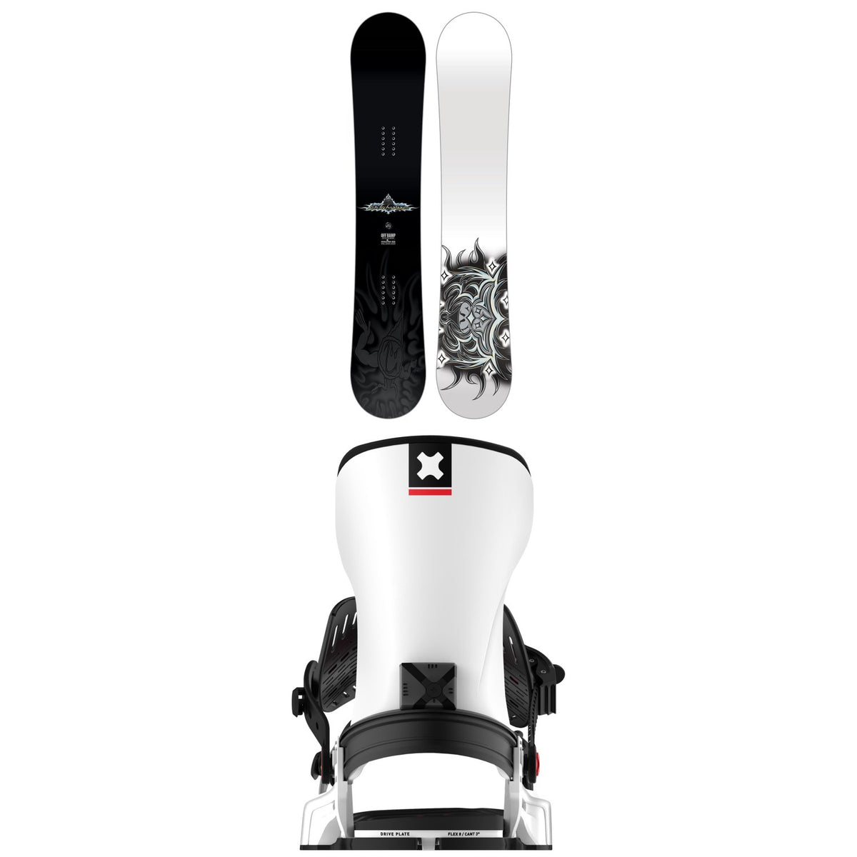 Lib Tech Off Ramp C3 Snowboard + Bent Metal Transfer Snowboard Bindings 2026