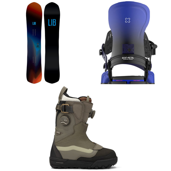 Lib Tech Theda C2X Snowboard + Bent Metal Forte Snowboard Bindings + Vans Viaje Range Edition Snowboard Boots - Women's 2026