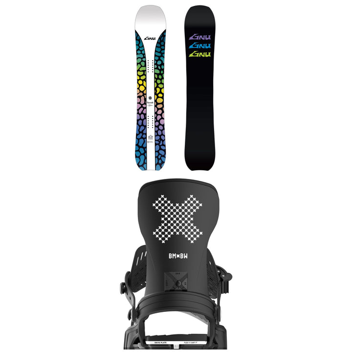 GNU Barrett Snowboard + Bent Metal Stylist Snowboard Bindings - Women's 2026