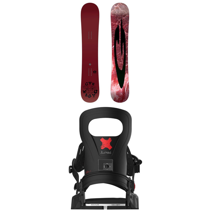 GNU Wagyu C3 Snowboard + Bent Metal Logic Snowboard Bindings 2026