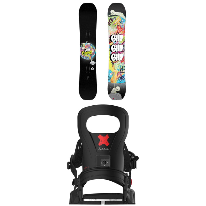 GNU C-Money C3 Snowboard + Bent Metal Logic Snowboard Bindings 2026