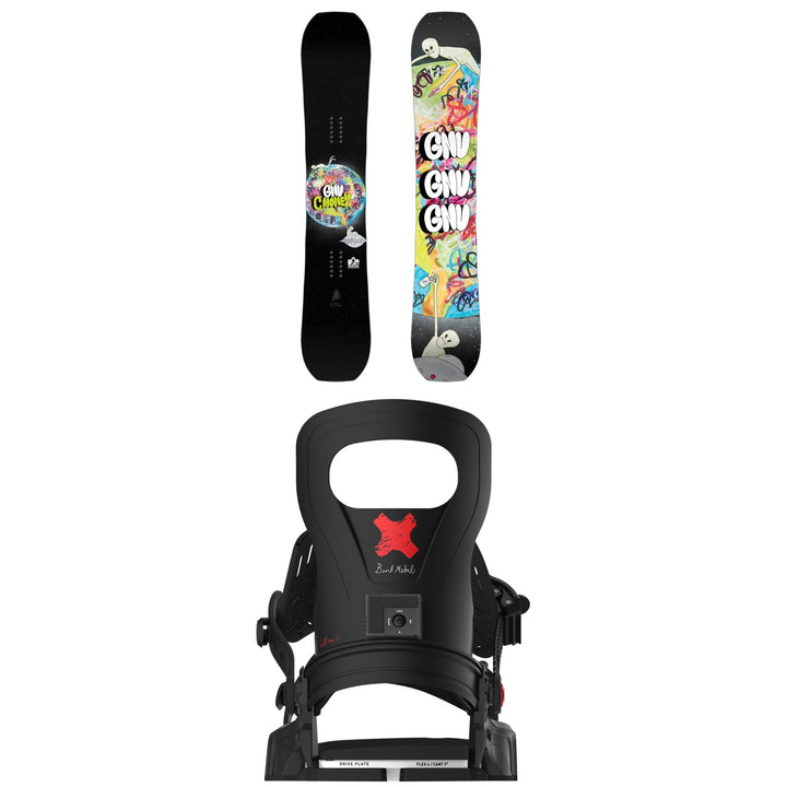 GNU C-Money C3 Snowboard + Bent Metal Logic Snowboard Bindings 2026