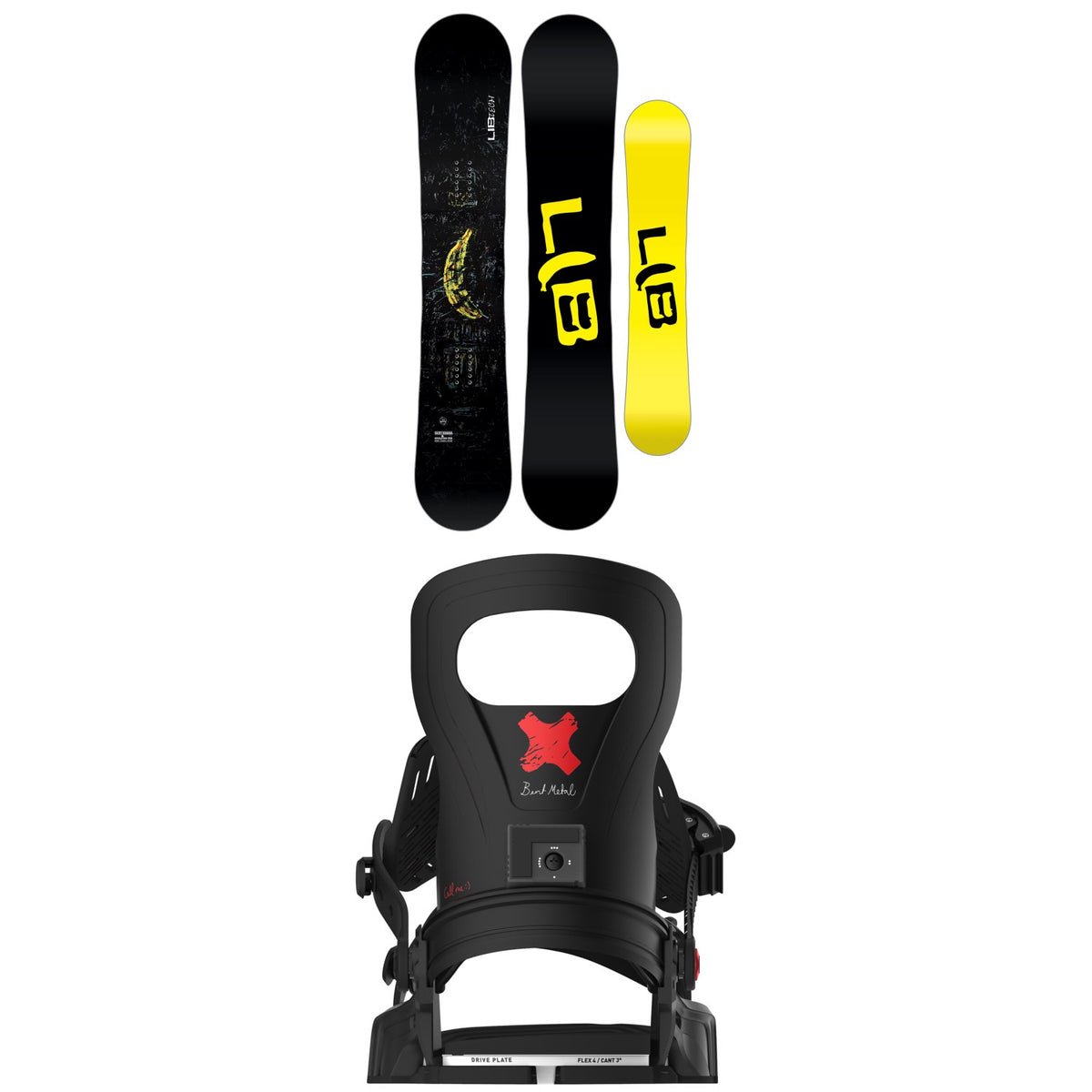 Lib Tech Skate Banana BTX Snowboard + Bent Metal Logic Snowboard Bindings 2026