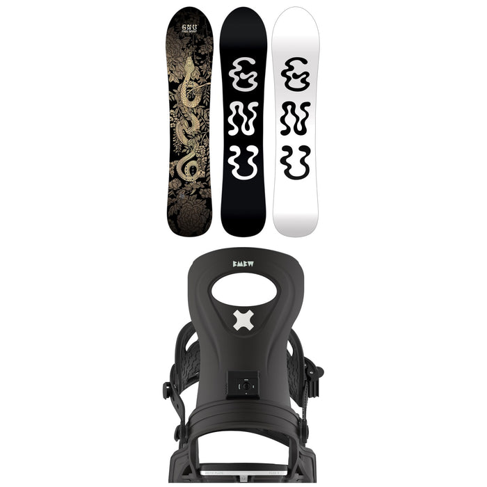 GNU Free Spirit C3 Snowboard + Bent Metal Metta Snowboard Bindings - Women's 2026