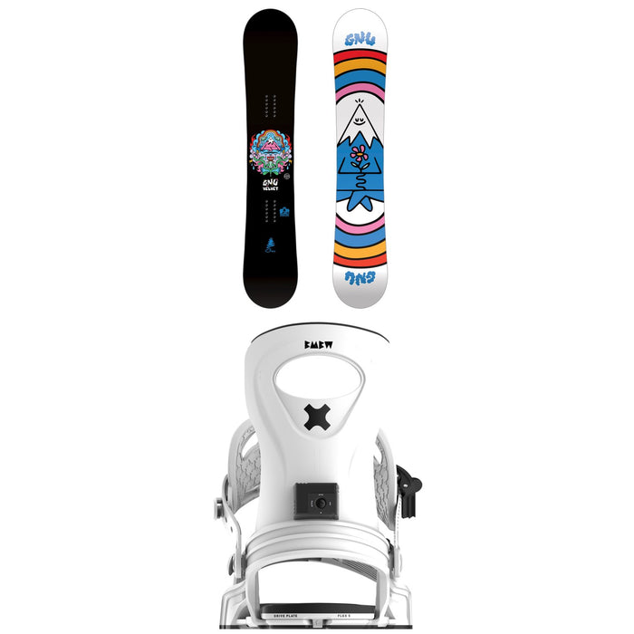 GNU Velvet C2 Snowboard + Bent Metal Metta Snowboard Bindings - Women's 2026
