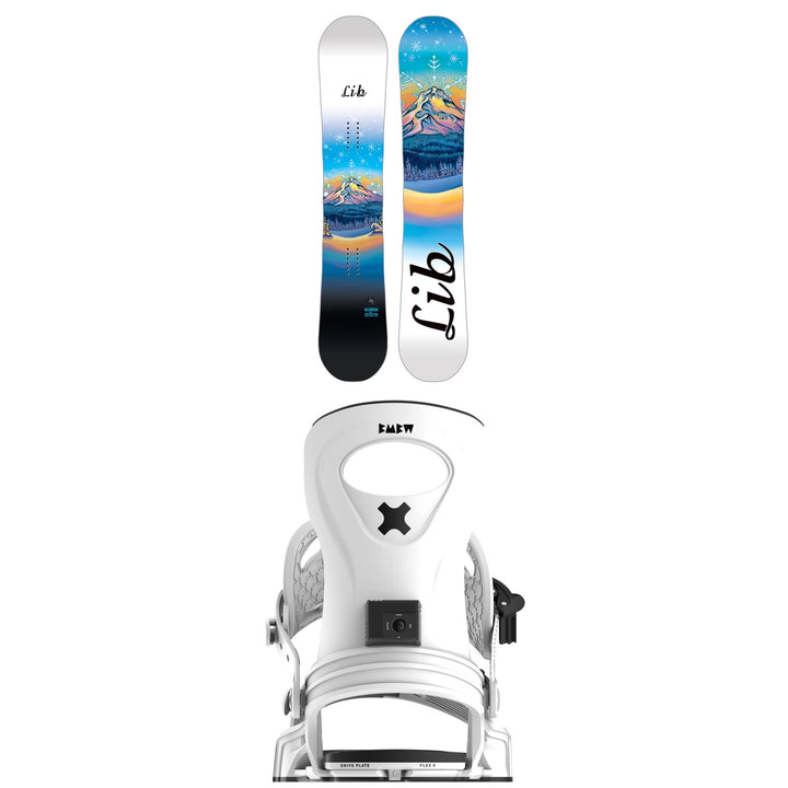 Lib Tech Glider BTX Snowboard + Bent Metal Metta Snowboard Bindings - Women's 2026