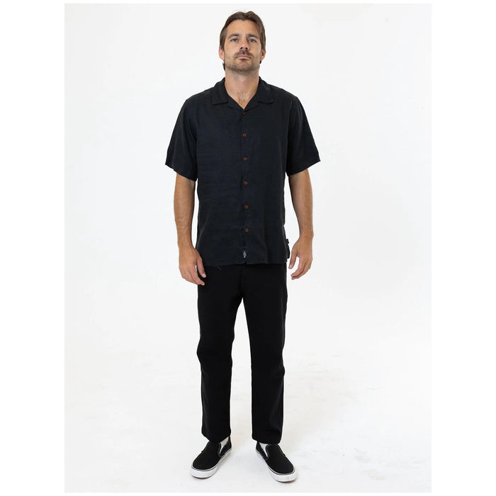 Thrills Hemp Minimal Thrills Bowling Shirt - Men's Black