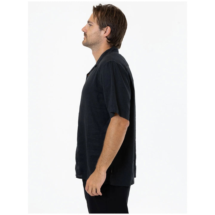 Thrills Hemp Minimal Thrills Bowling Shirt - Men's Black