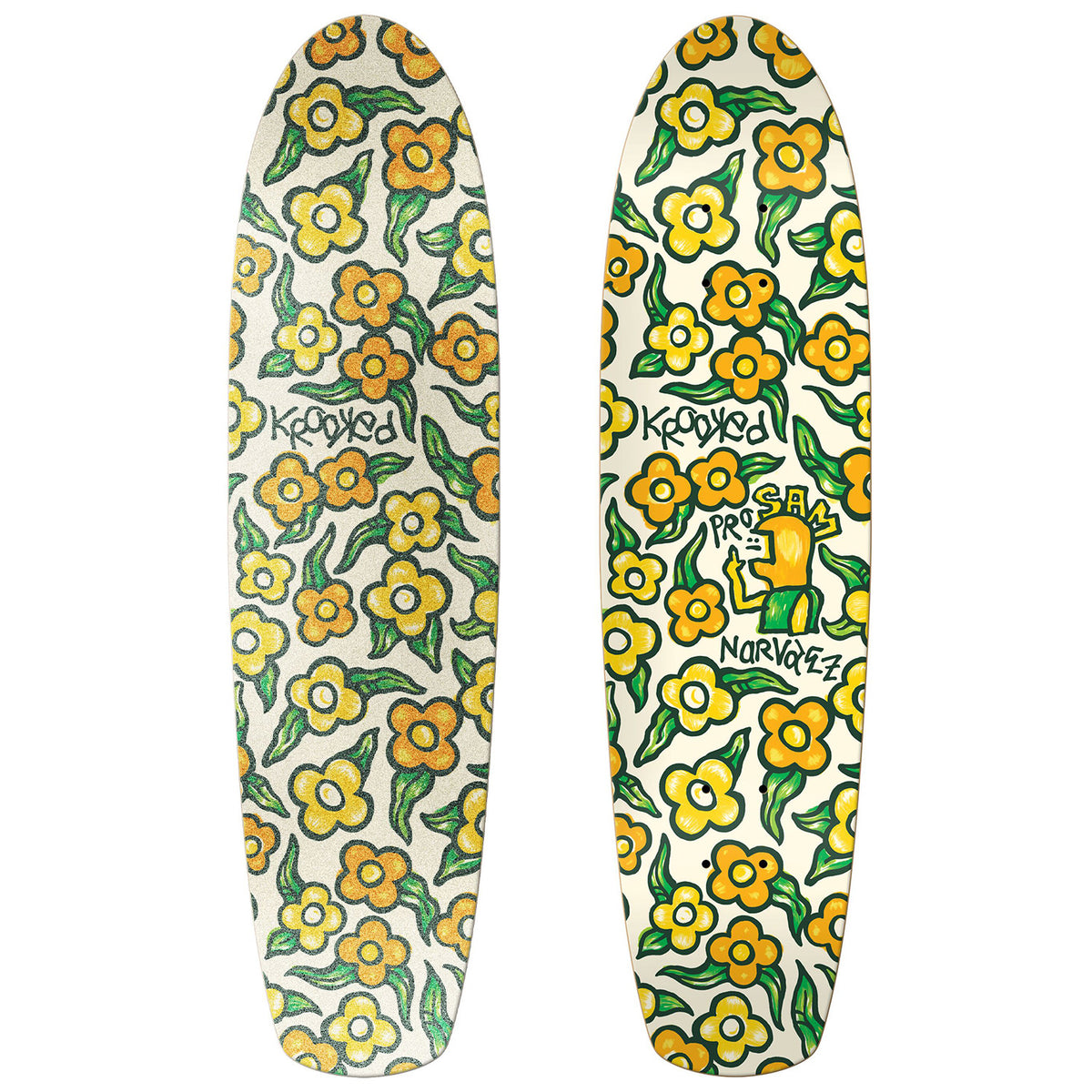 Krooked Sam Flowers Zinger 7.75 Skateboard Deck