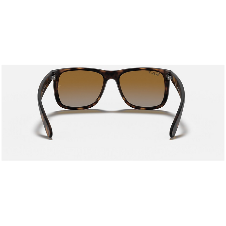 Ray Ban Justin Sunglasses Rubber Havana/Grey Gradient Brown Polarized