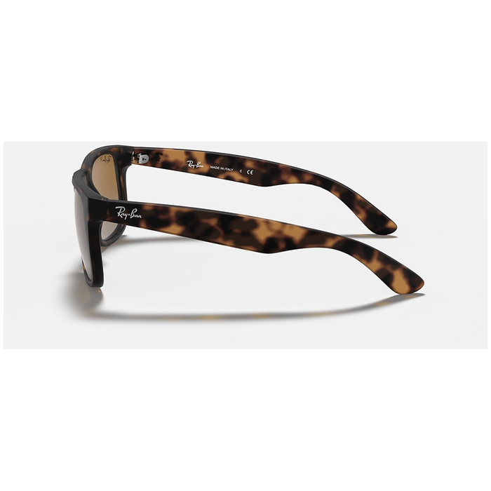 Ray Ban Justin Sunglasses Rubber Havana/Grey Gradient Brown Polarized