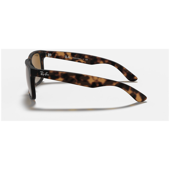 Ray Ban Justin Sunglasses Rubber Havana/Grey Gradient Brown Polarized