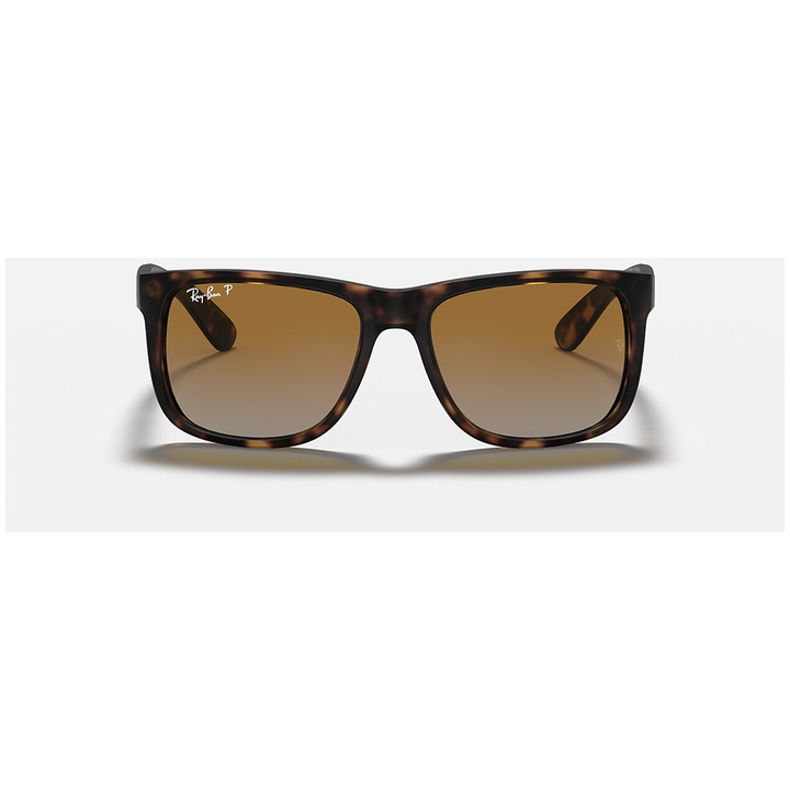 Ray Ban Justin Sunglasses Rubber Havana/Grey Gradient Brown Polarized