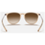 Ray Ban Erika 54 Sunglasses - Women's Transparent Light Brown/Brown Gradient Dark Brown