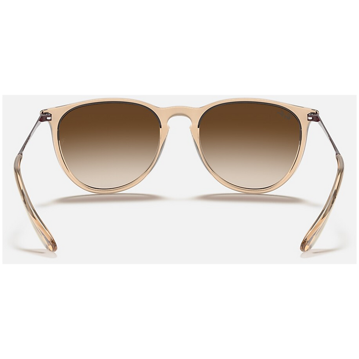 Ray Ban Erika 54 Sunglasses - Women's Transparent Light Brown/Brown Gradient Dark Brown