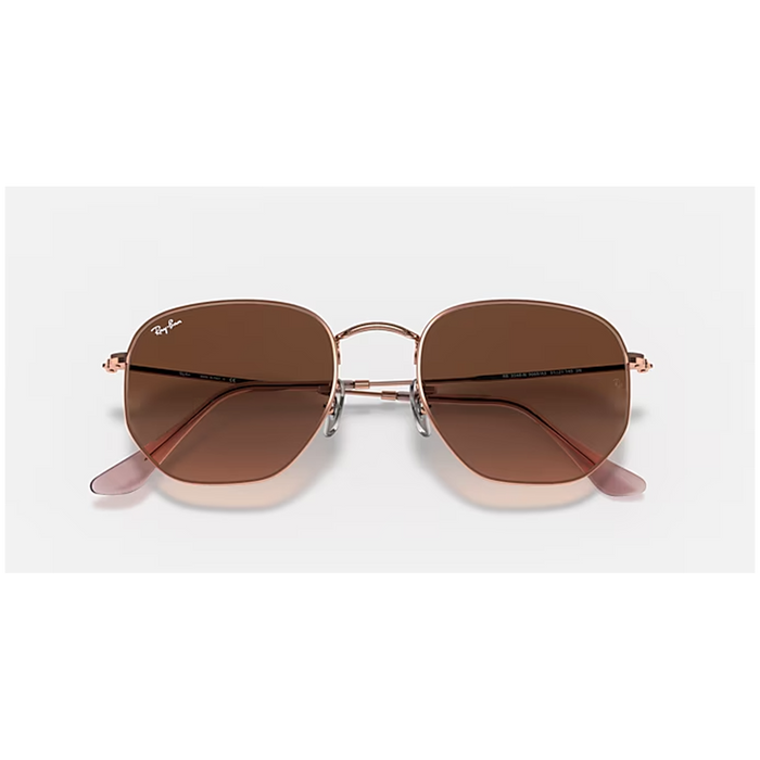 Ray Ban Hexagonal 51 Sunglasses Copper/Pink Gradient Brown
