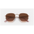 Ray Ban Hexagonal 51 Sunglasses Copper/Pink Gradient Brown