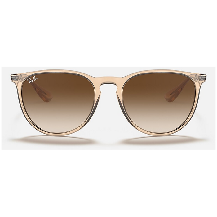 Ray Ban Erika 54 Sunglasses - Women's Transparent Light Brown/Brown Gradient Dark Brown
