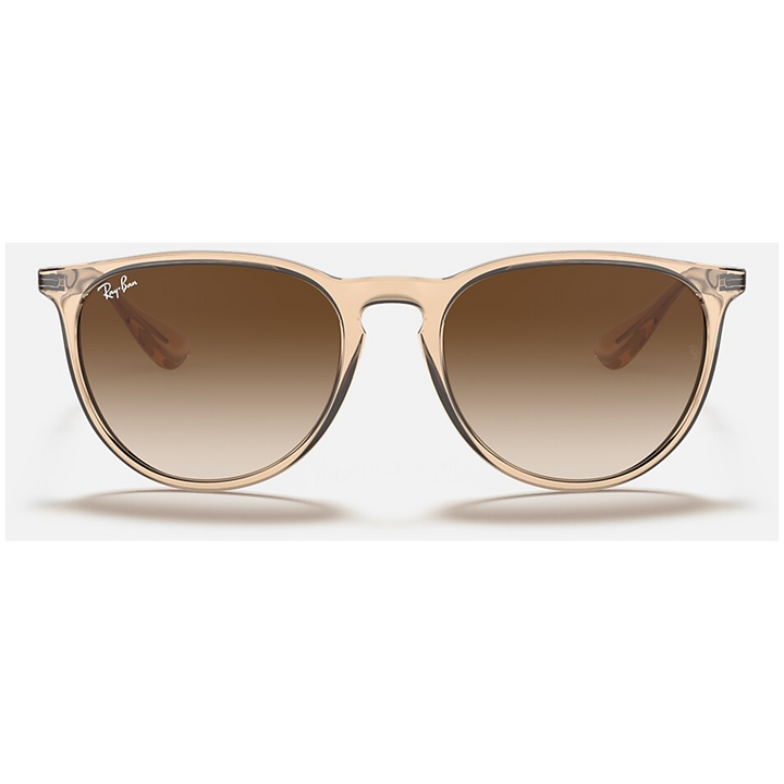 Ray Ban Erika 54 Sunglasses - Women's Transparent Light Brown/Brown Gradient Dark Brown