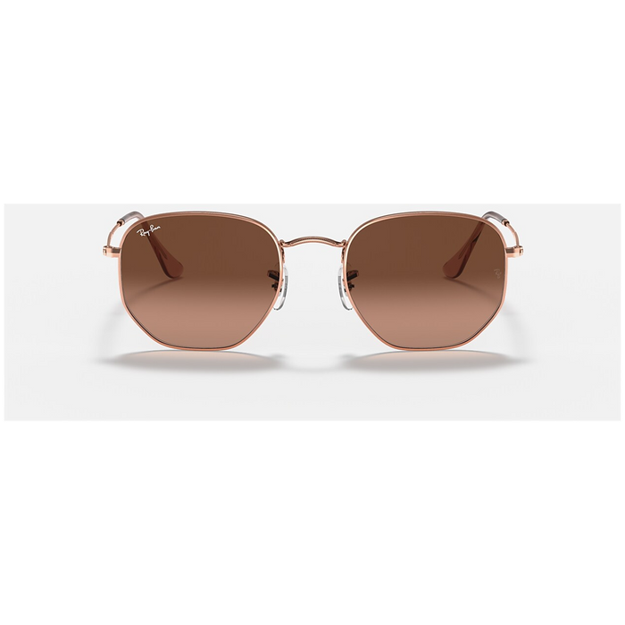 Ray Ban Hexagonal 51 Sunglasses Copper/Pink Gradient Brown