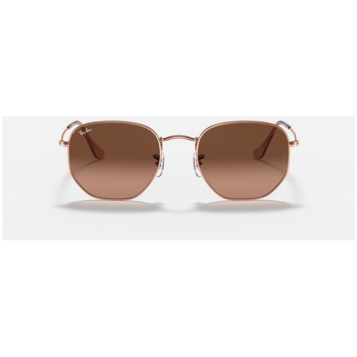 Ray Ban Hexagonal 51 Sunglasses Copper/Pink Gradient Brown