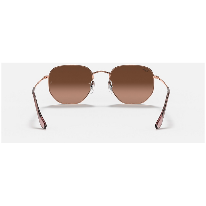 Ray Ban Hexagonal 51 Sunglasses Copper/Pink Gradient Brown