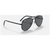 Ray Ban New Aviator 58 Sunglasses Black/Dark Grey