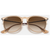 Ray Ban Erika 54 Sunglasses - Women's Transparent Light Brown/Brown Gradient Dark Brown