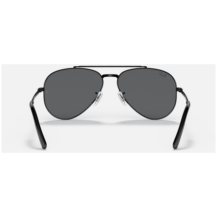 Ray Ban New Aviator 58 Sunglasses Black/Dark Grey