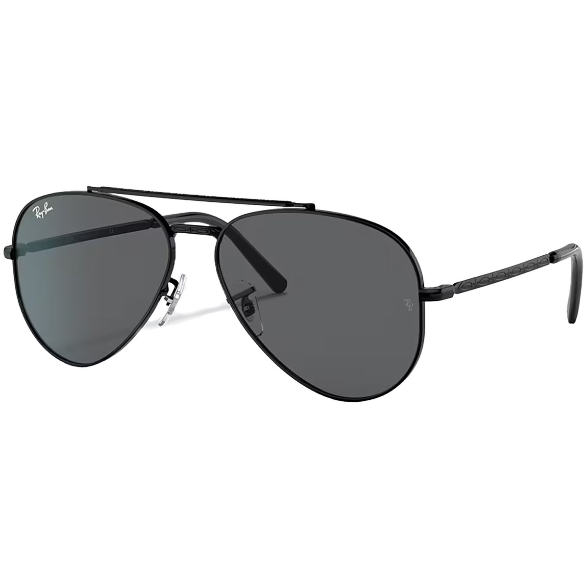 Ray Ban New Aviator 58 Sunglasses Black/Dark Grey