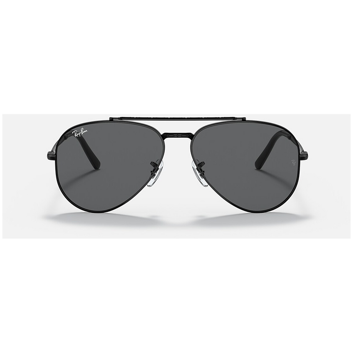 Ray Ban New Aviator 58 Sunglasses Black/Dark Grey