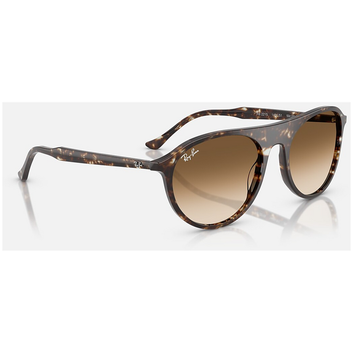 Ray Ban RB2215 59 Sunglasses Havana Yellow Turtle/Clear Gradient Brown