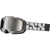 White/Mirrored Silver + Clear