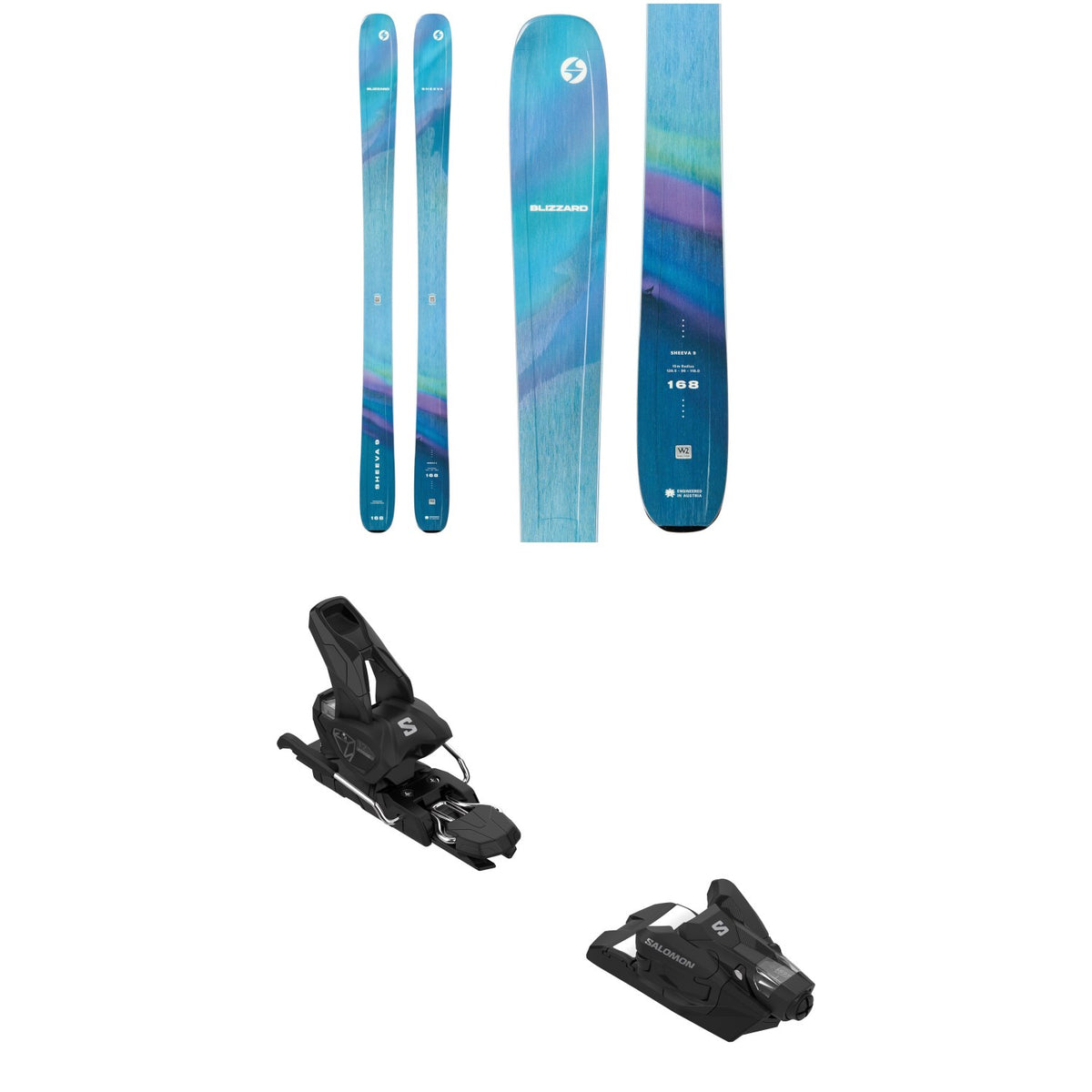 Blizzard Sheeva 9 Skis + Salomon Strive 12 GW Ski Bindings 2026