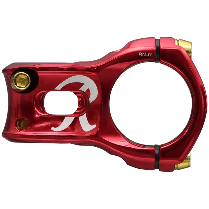 Spank x Rainier SPLIT 35 Stem Red w/Gold Cap