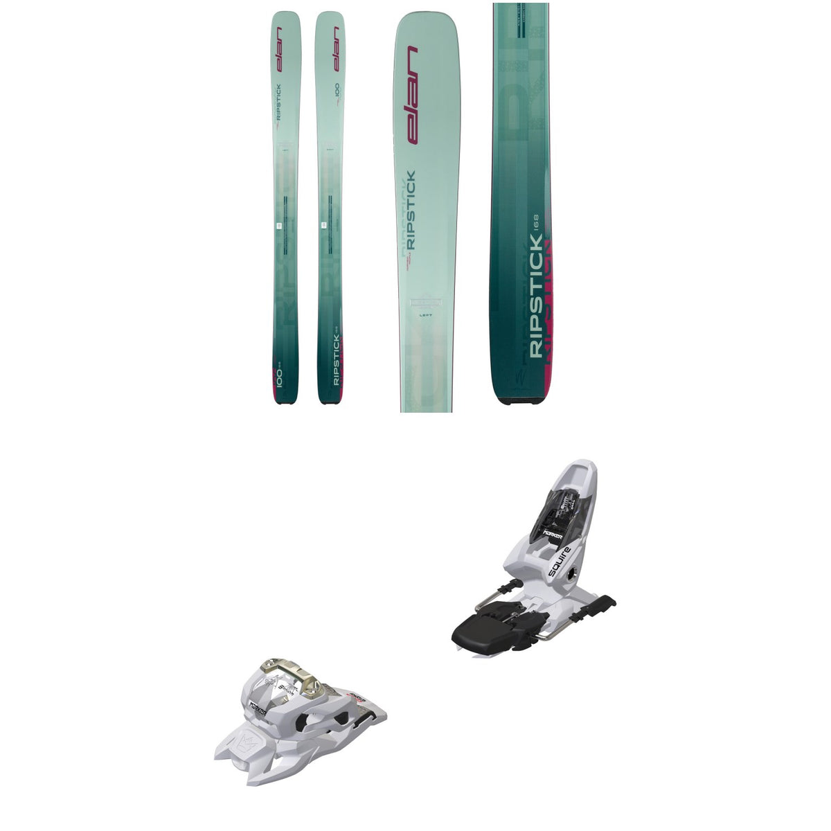 Elan Ripstick 100 Skis - Women's + Marker Squire 11 Ski Bindings 2026