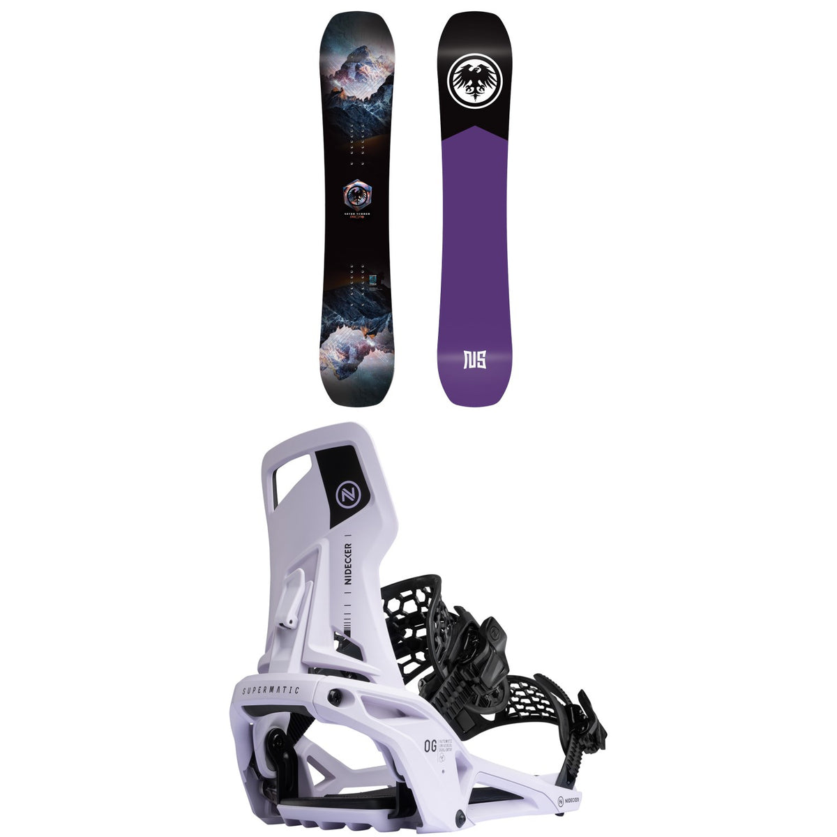 Never Summer Proto Type 3 Snowboard + Nidecker OG Supermatic Snowboard Bindings - Women's 2026