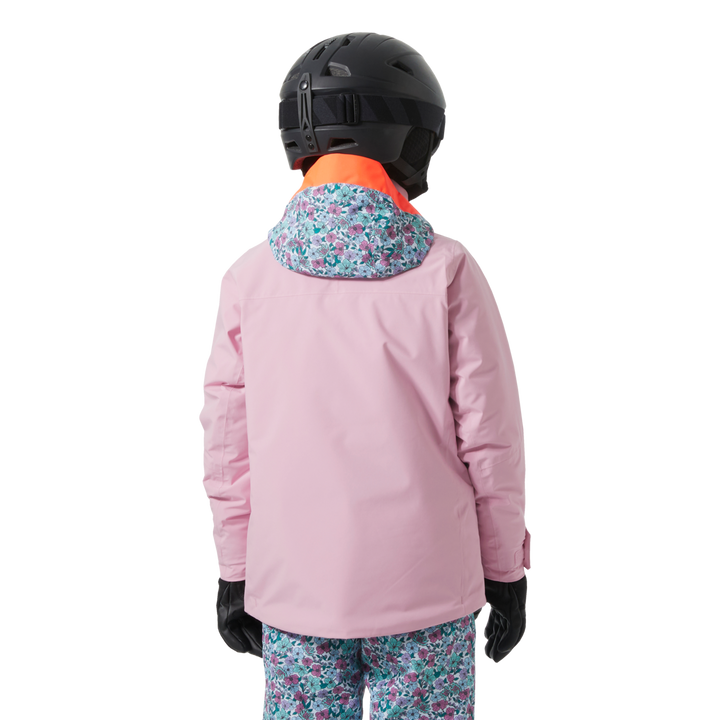 Helly Hansen Stellar 2.0 Jacket - Girls' Pink Lavender Floral AOP