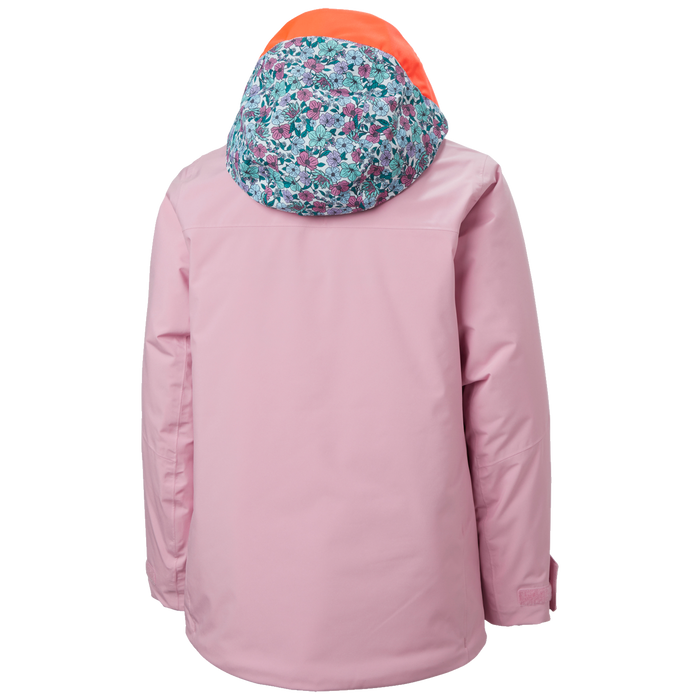 Helly Hansen Stellar 2.0 Jacket - Girls' Pink Lavender Floral AOP