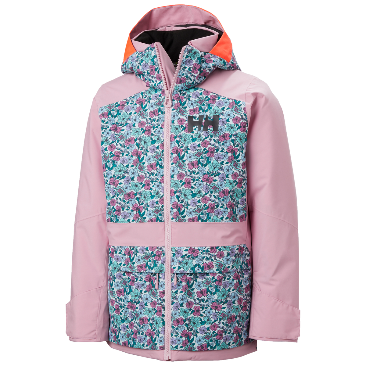 Helly Hansen Stellar 2.0 Jacket - Girls' Pink Lavender Floral AOP