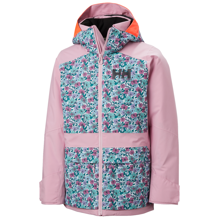 Helly Hansen Stellar 2.0 Jacket - Girls' Pink Lavender Floral AOP