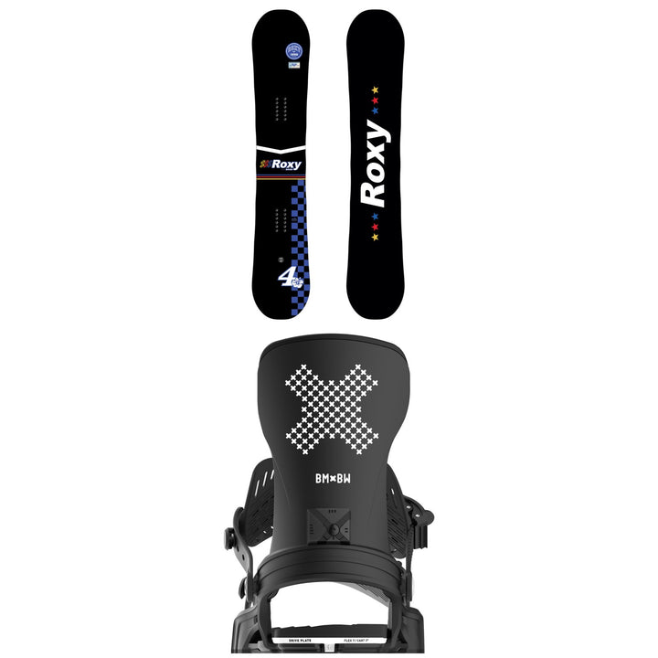 Roxy XOXO C2 Snowboard + Bent Metal Stylist Snowboard Bindings - Women's 2026