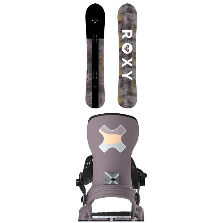 Roxy Smoothie C2 Snowboard + Bent Metal Stylist Snowboard Bindings - Women's 2026