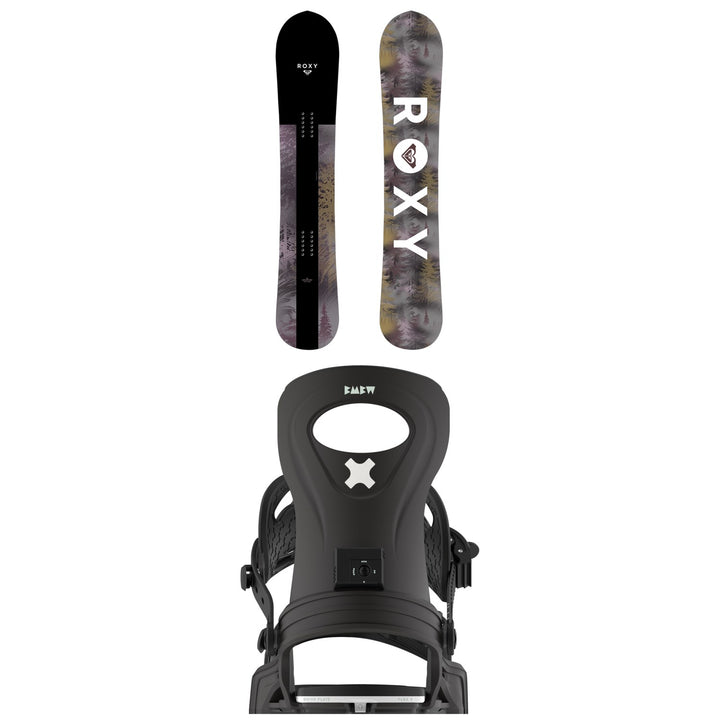 Roxy Smoothie C2 Snowboard + Bent Metal Metta Snowboard Bindings - Women's 2026
