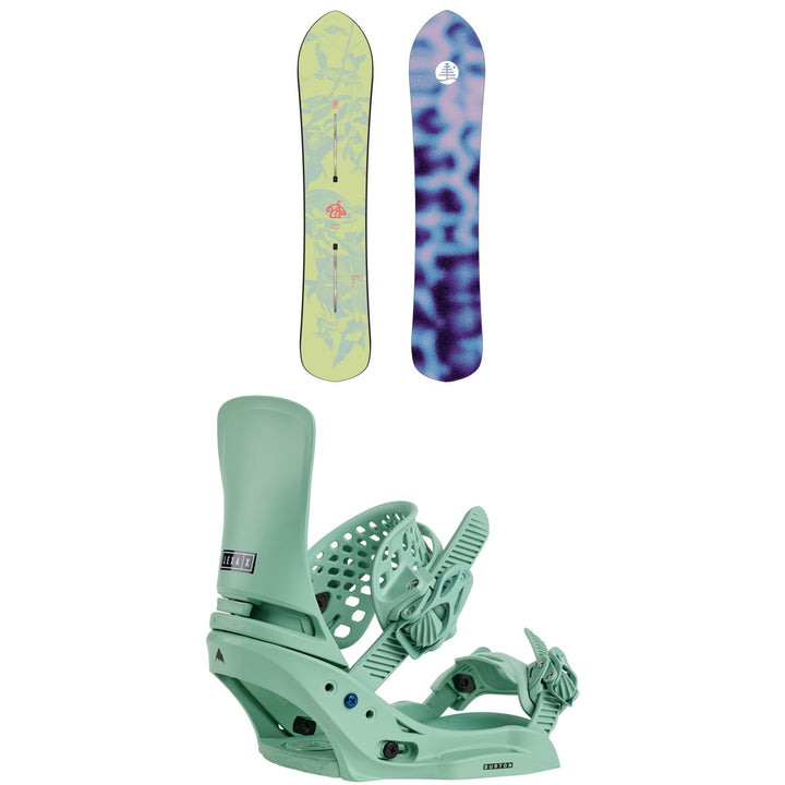 Burton Family Tree Sketch Artist Snowboard + Lexa X EST Snowboard Bindings - Women's 2026