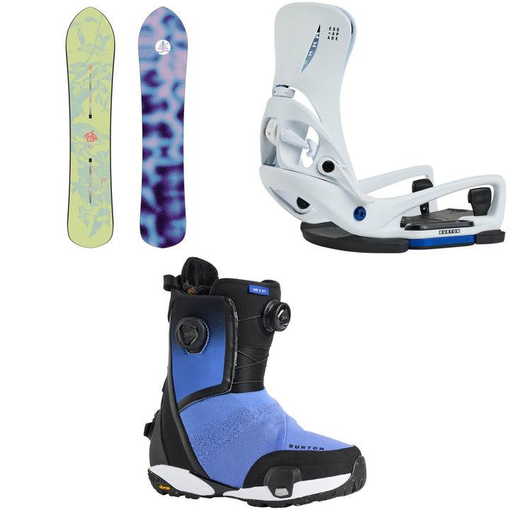 Burton Family Tree Sketch Artist Snowboard + Step On Escapade EST Snowboard Bindings + Waverange X Step On Snowboard Boots - Women's 2026