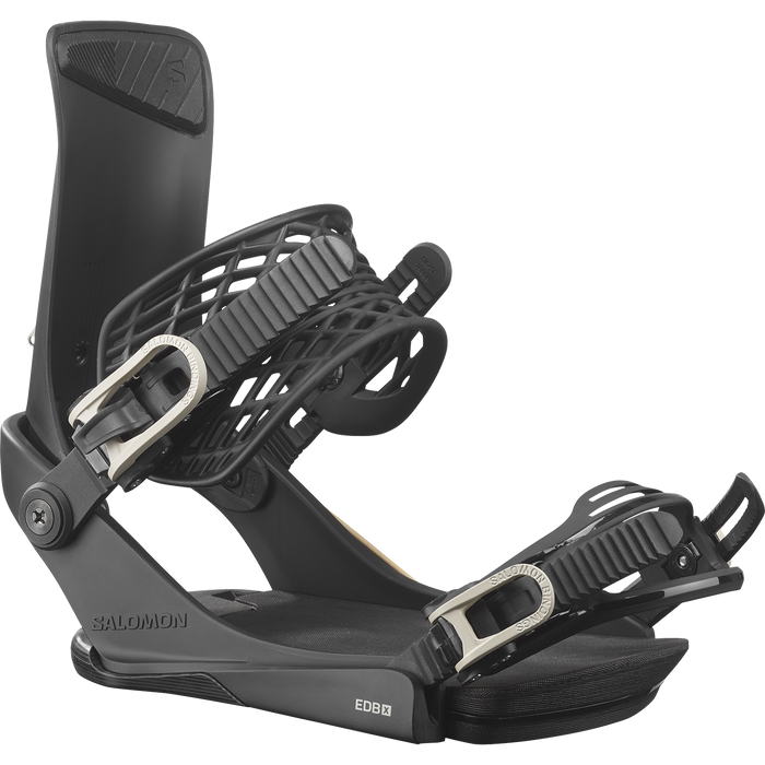 Salomon EDB X Snowboard Bindings 2026 Black/Rainy Day
