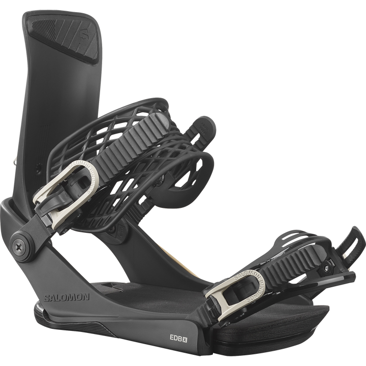 Salomon EDB X Snowboard Bindings 2026 Black/Rainy Day