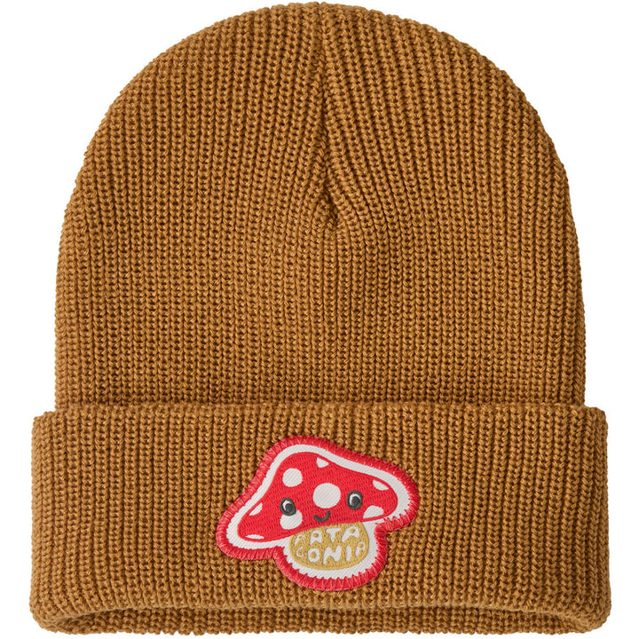Patagonia Logo Beanie - Kids' Amanita Rita Patch/Talon Gold
