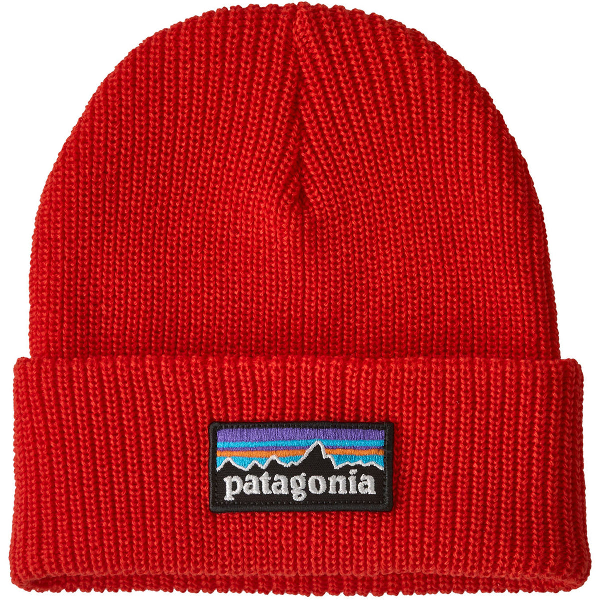 Patagonia Logo Beanie - Kids' P-6 Logo/Sizzle Red
